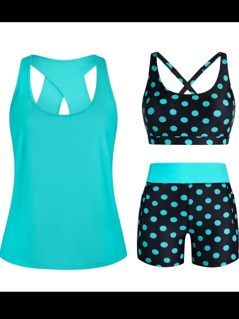 Plus Size 3pc Swimsuit NWT